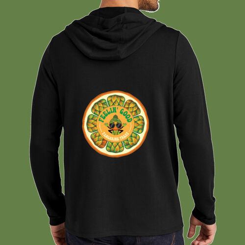 Tangerine Treat - Luuma Flex Hooded Henley Thumbnail